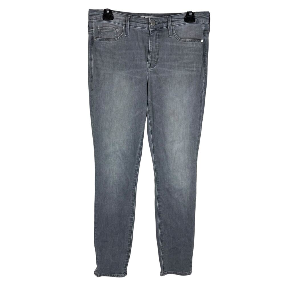 Athleta Sculptek Jeans Women's 6‎ Gray Denim Stretch Mid-Rise Skinny Leg Zip Fly